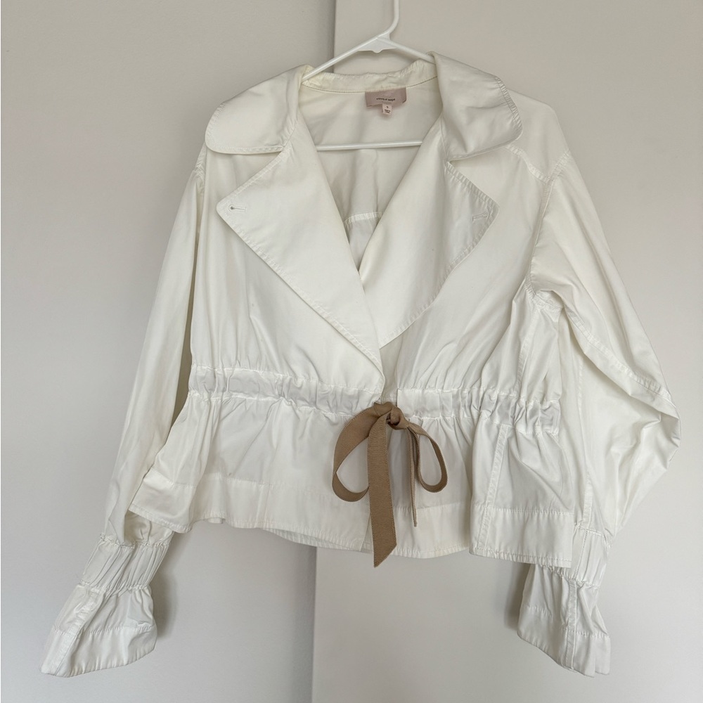 Cinq a Sept Women long sleeve blouse with tie bow Size S
